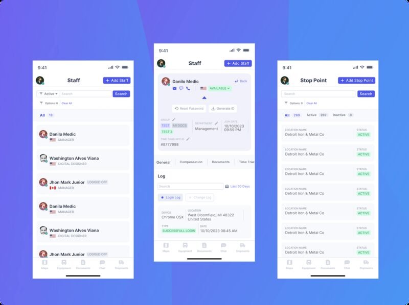 Truckin Digital Staff App